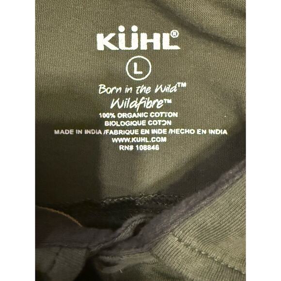 Kuhl Wildfibre Green Polo Shirt Short Sleeve Outdoors Hiking 7242 Men's Size L - Picture 4 of 10